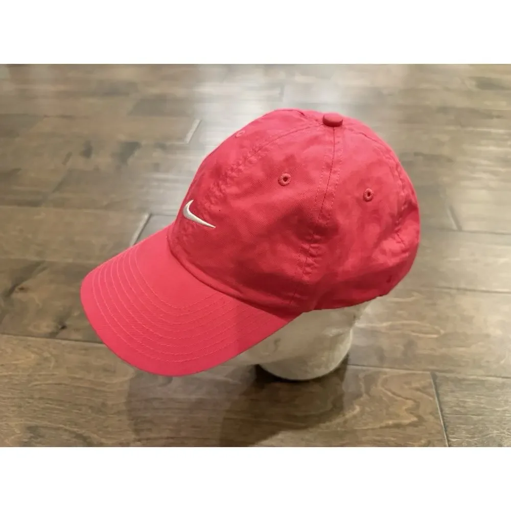Nike Golf Womens Pink Center Swoosh Adjustable Strapback Hat Cap 594841-604